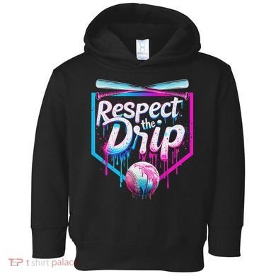 Baseball Drip For Ice Cream Drip Respect The Drip Toddler Hoodie