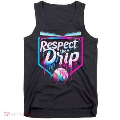 Baseball Drip For Ice Cream Drip Respect The Drip Tank Top