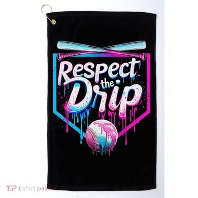 Baseball Drip For Ice Cream Drip Respect The Drip Golf Towel