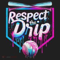 Baseball Drip For Ice Cream Drip Respect The Drip Golf Towel thumb 3