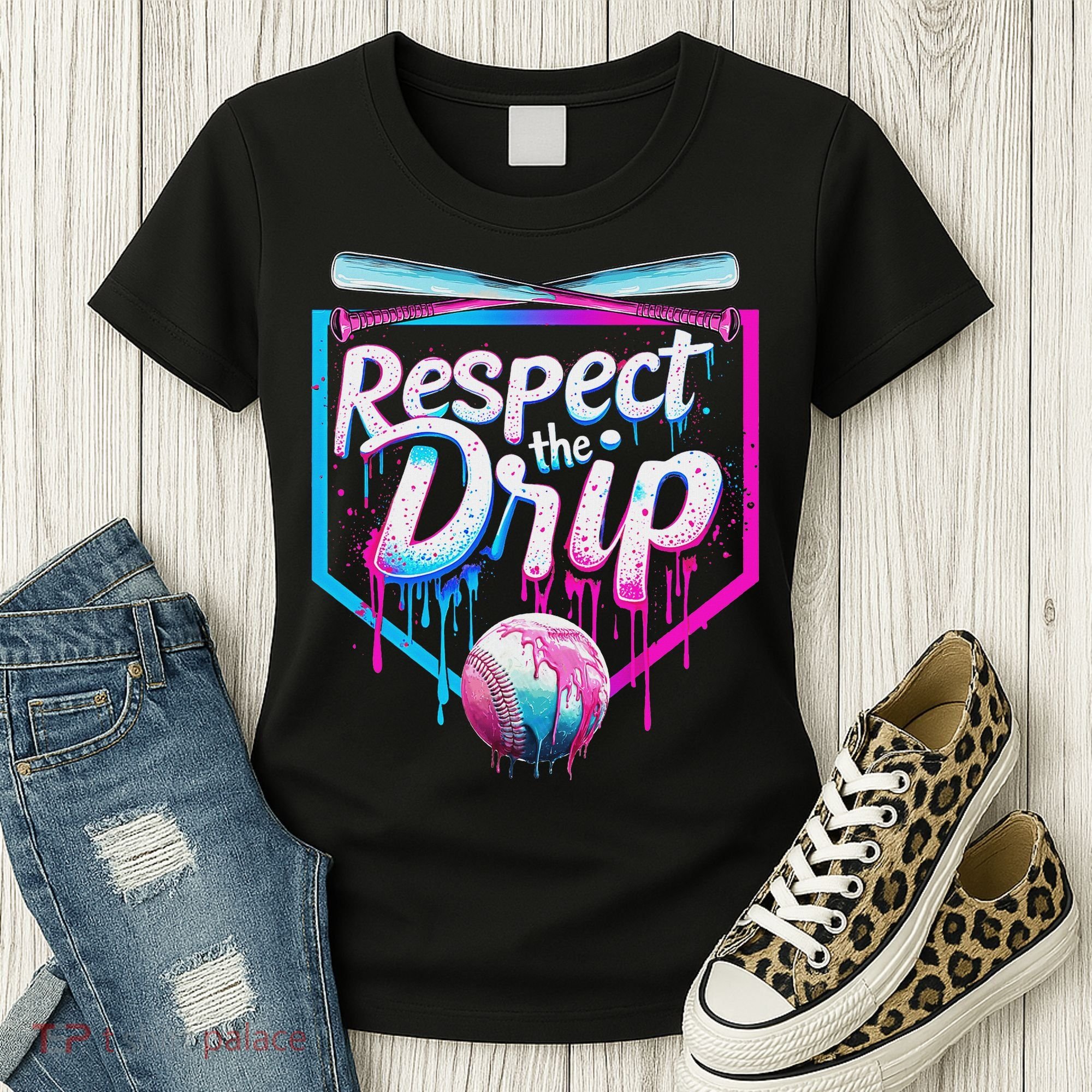 Baseball Drip For Ice Cream Drip Respect The Drip Women's T-Shirt
