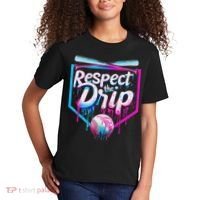 Baseball Drip For Ice Cream Drip Respect The Drip Kids T-Shirt thumb 2