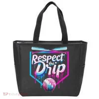 Baseball Drip For Ice Cream Drip Respect The Drip Tote Bag thumb 0