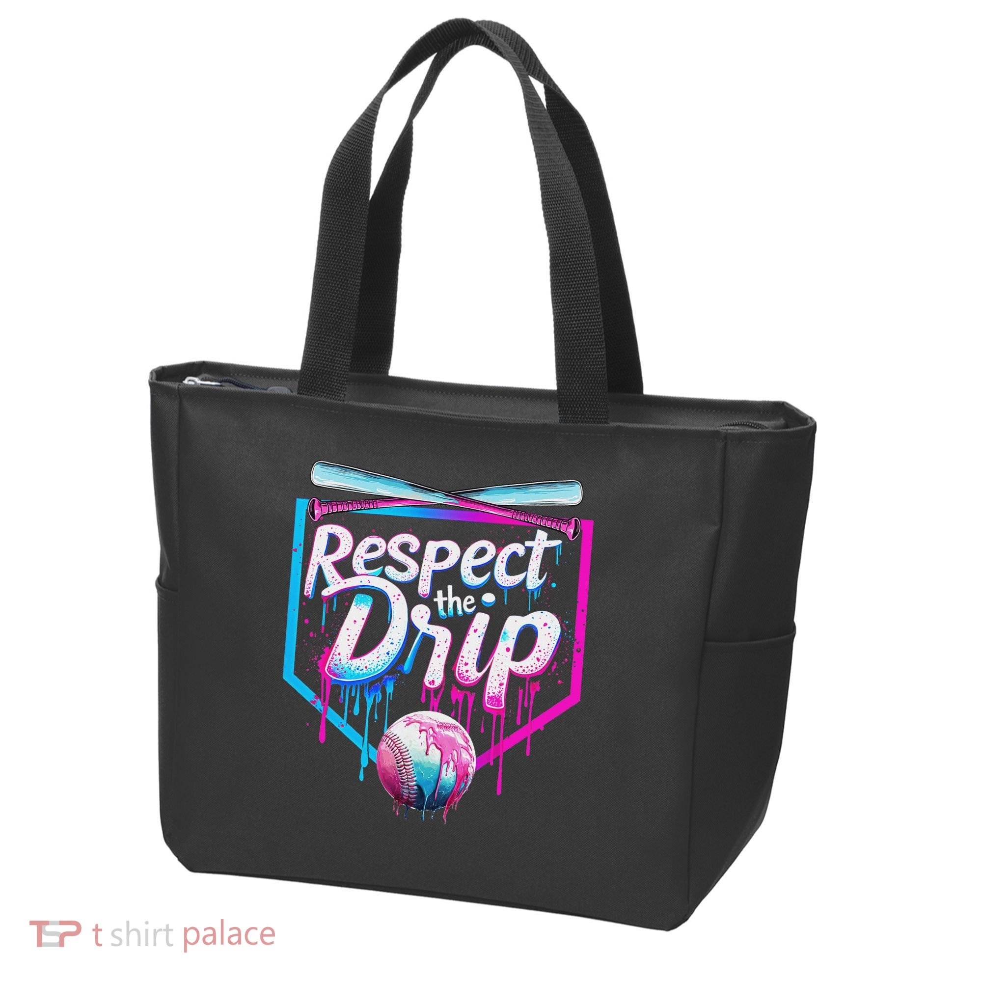 Baseball Drip For Ice Cream Drip Respect The Drip Tote Bag