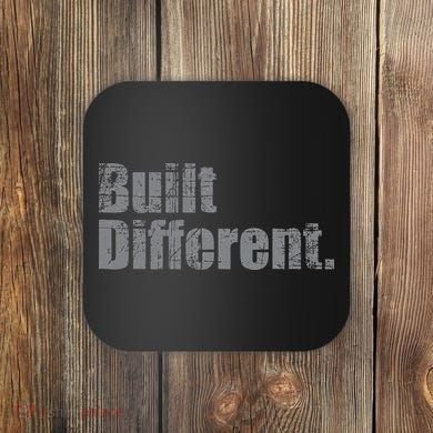 Built Different Funny Vintage Coaster