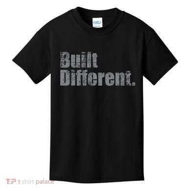 Built Different Funny Vintage Kids T-Shirt
