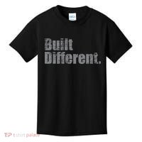 Built Different Funny Vintage Kids T-Shirt thumb 0