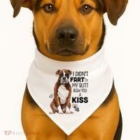 Boxer Dog Funny Tshirt For Dog Mom, Dog Dad, Dog Lover Gift USA-Made Doggie Bandana thumb 1