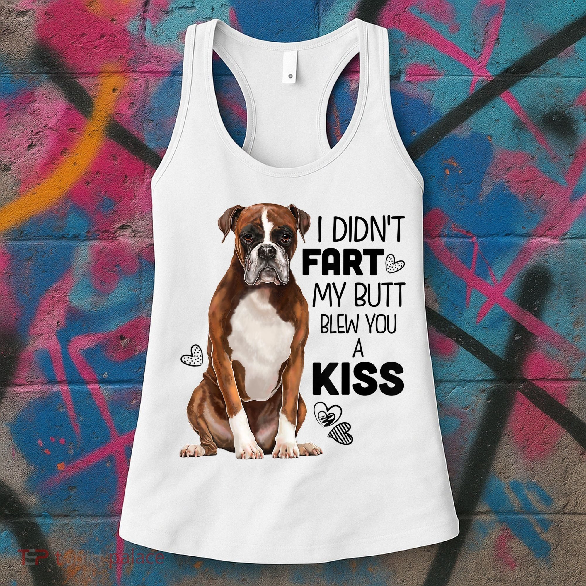 Boxer Dog Funny Tshirt For Dog Mom, Dog Dad, Dog Lover Gift Women's Tank Top