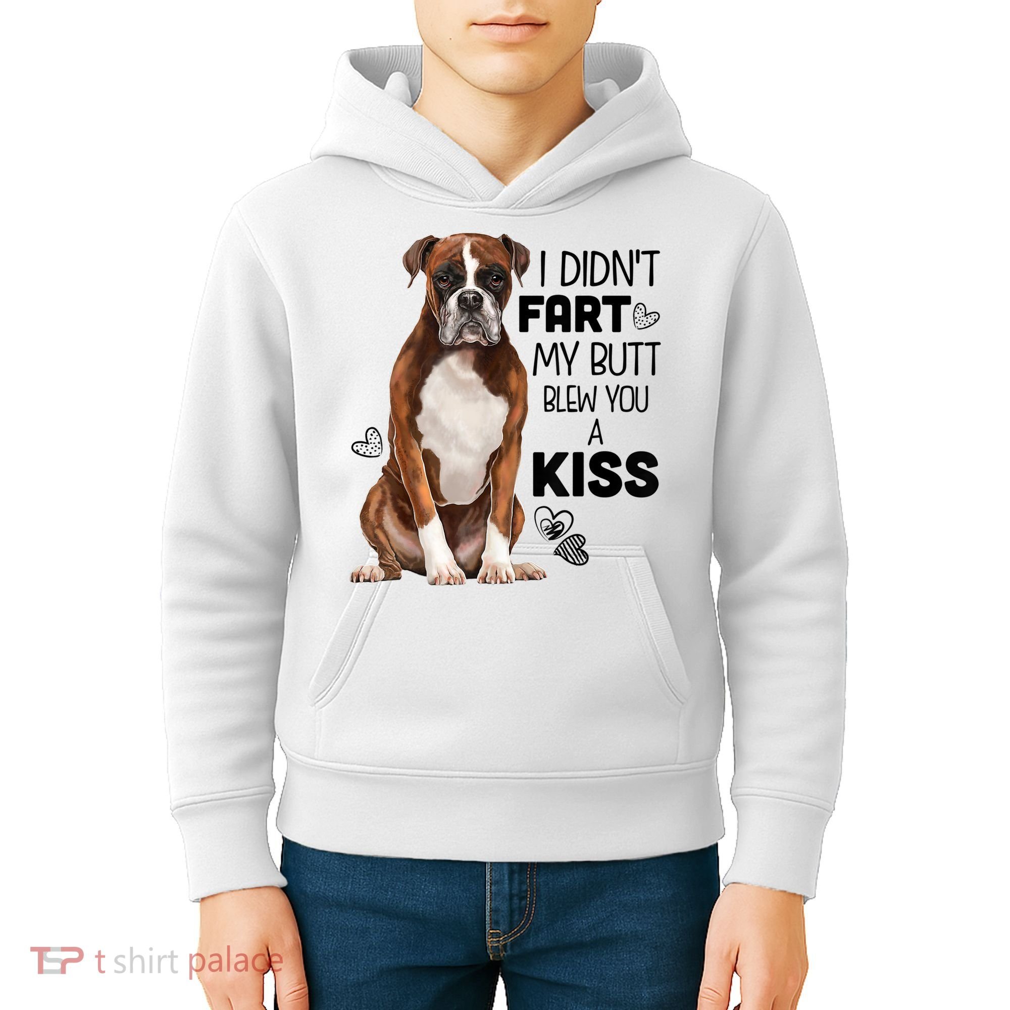 Boxer Dog Funny Tshirt For Dog Mom, Dog Dad, Dog Lover Gift Kids Hoodie