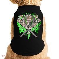 Baseball Drip For Boy Ice Cream Dripping Boy Baseball Camo  Doggie Tank thumb 0