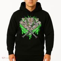 Baseball Drip For Boy Ice Cream Dripping Boy Baseball Camo  Hoodie thumb 2