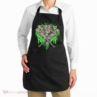 Baseball Drip For Boy Ice Cream Dripping Boy Baseball Camo  Apron thumb 2