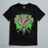 Baseball Drip For Boy Ice Cream Dripping Boy Baseball Camo  T-Shirt thumb 5