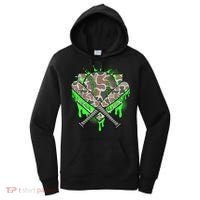 Baseball Drip For Boy Ice Cream Dripping Boy Baseball Camo  Women's Hoodie thumb 0