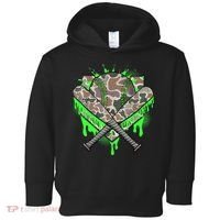 Baseball Drip For Boy Ice Cream Dripping Boy Baseball Camo  Toddler Hoodie thumb 0