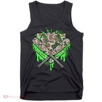 Baseball Drip For Boy Ice Cream Dripping Boy Baseball Camo  Tank Top thumb 0