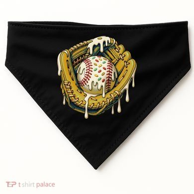 Baseball Drip For Ice Cream Drip Respect The Drip USA-Made Doggie Bandana