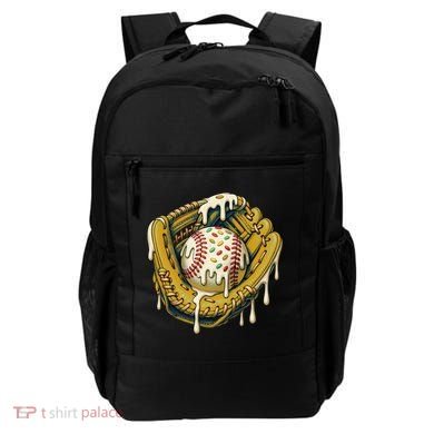 Baseball Drip For Ice Cream Drip Respect The Drip Backpack