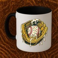 Baseball Drip For Ice Cream Drip Respect The Drip Coffee Mug thumb 2