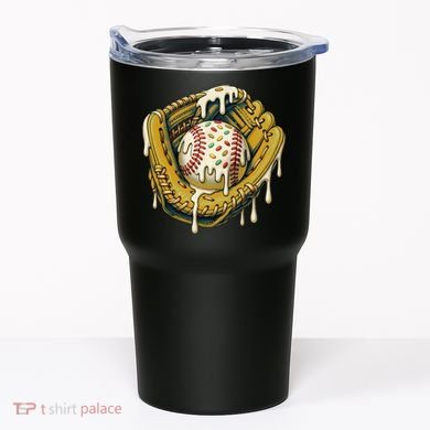 Baseball Drip For Ice Cream Drip Respect The Drip Tumbler