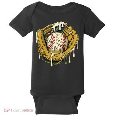 Baseball Drip For Ice Cream Drip Respect The Drip Baby Bodysuit