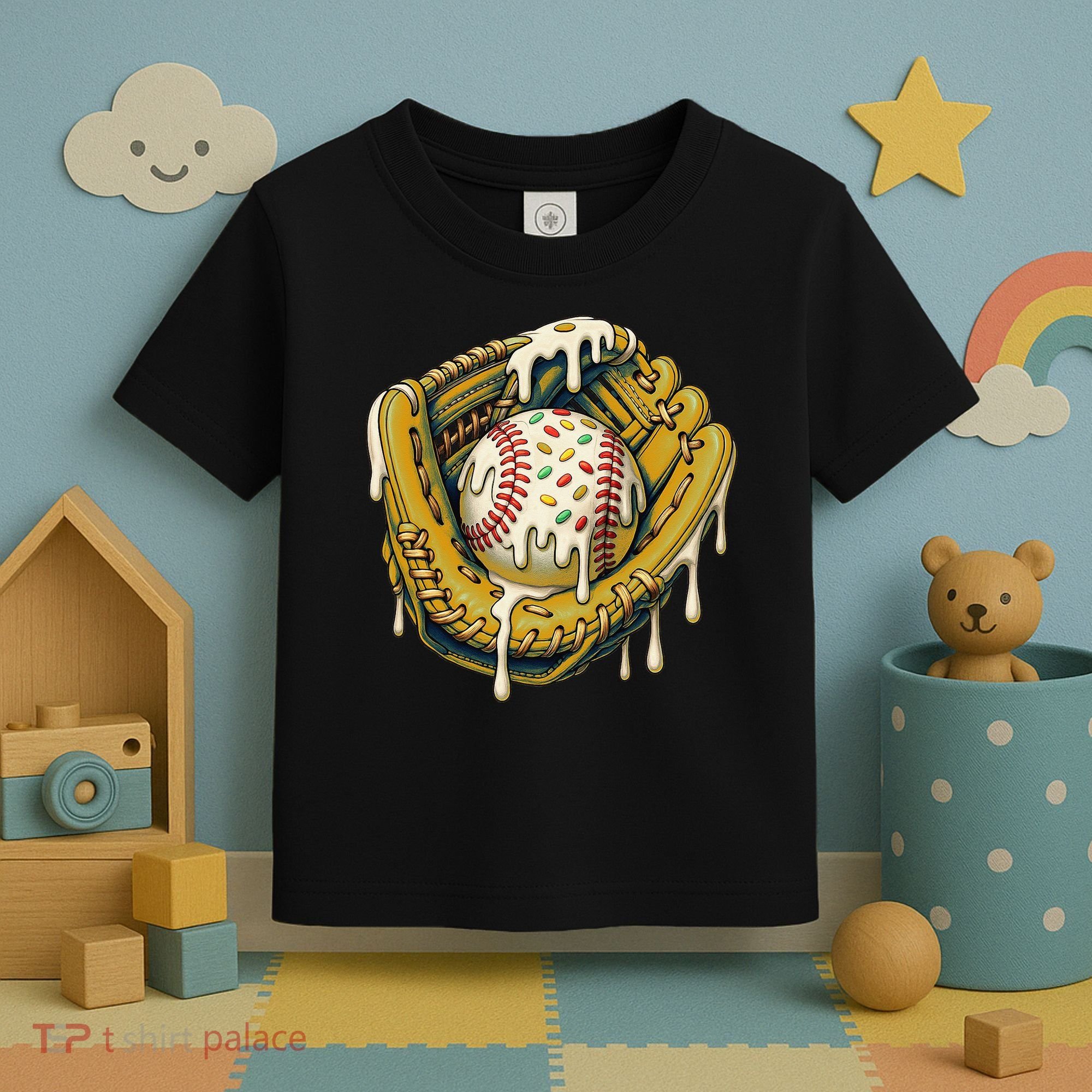 Baseball Drip For Ice Cream Drip Respect The Drip Toddler T-Shirt