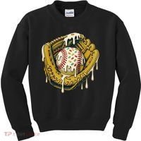 Baseball Drip For Ice Cream Drip Respect The Drip Kids Sweatshirt thumb 0