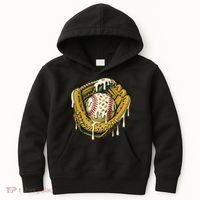 Baseball Drip For Ice Cream Drip Respect The Drip Kids Hoodie thumb 0