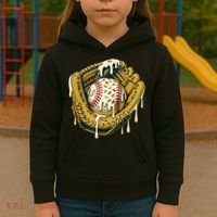 Baseball Drip For Ice Cream Drip Respect The Drip Kids Hoodie thumb 3
