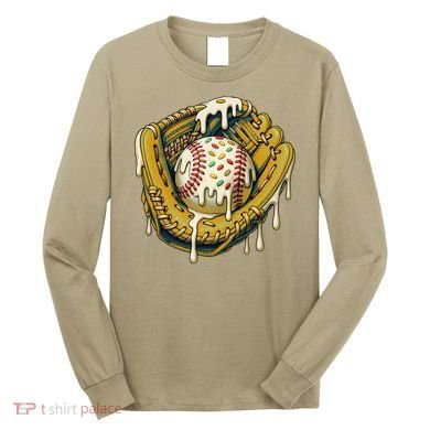 Baseball Drip For Ice Cream Drip Respect The Drip Long Sleeve Shirt