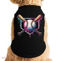 Baseball Drip For Ice Cream Respect The Drip Doggie Tank thumb 0