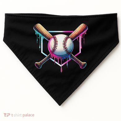 Baseball Drip For Ice Cream Respect The Drip USA-Made Doggie Bandana