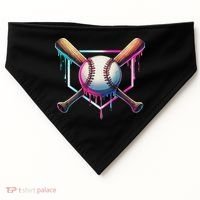 Baseball Drip For Ice Cream Respect The Drip USA-Made Doggie Bandana thumb 0