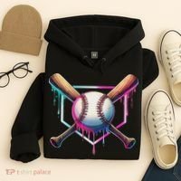 Baseball Drip For Ice Cream Respect The Drip Hoodie thumb 4