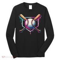 Baseball Drip For Ice Cream Respect The Drip Long Sleeve Shirt thumb 0