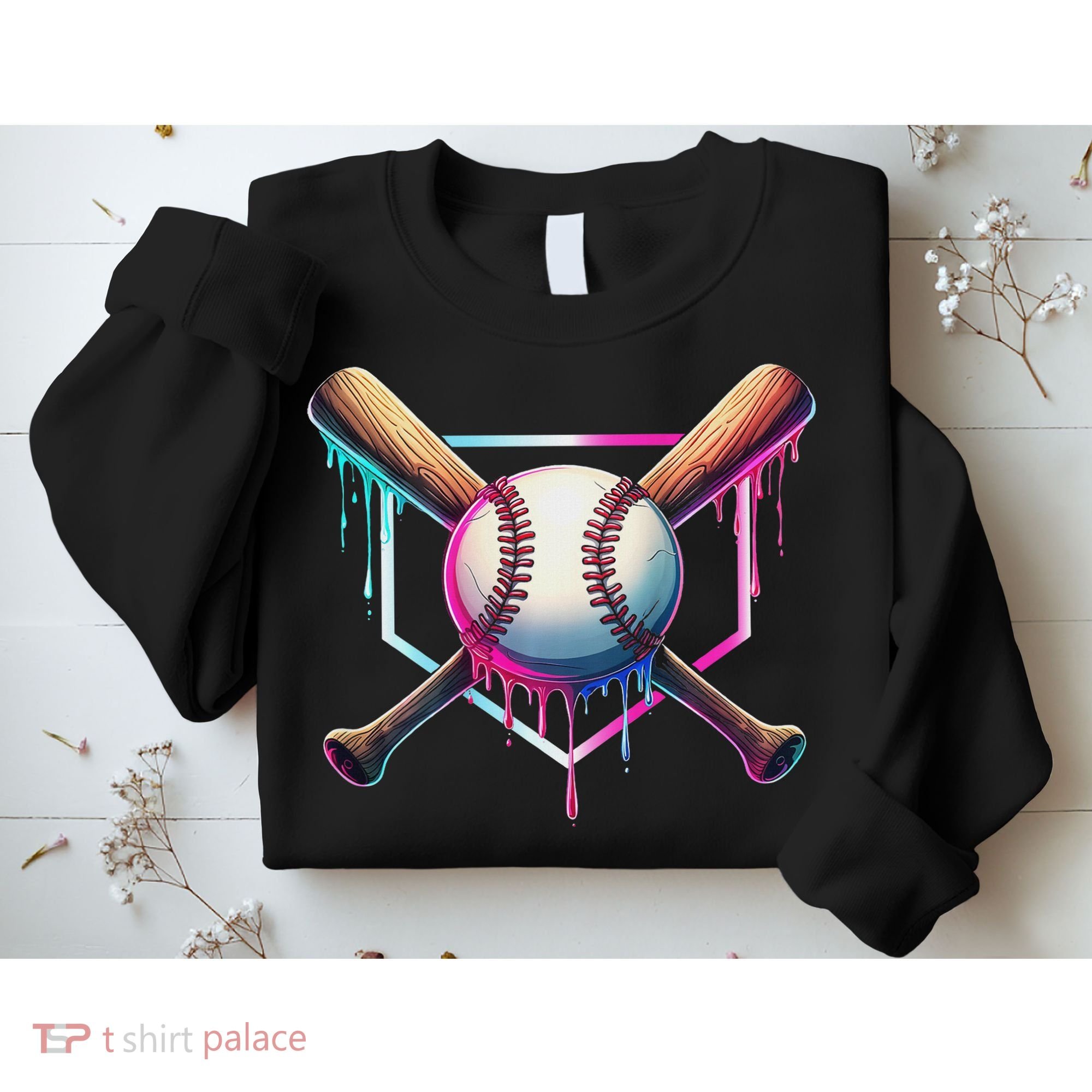 Baseball Drip For Ice Cream Respect The Drip Sweatshirt