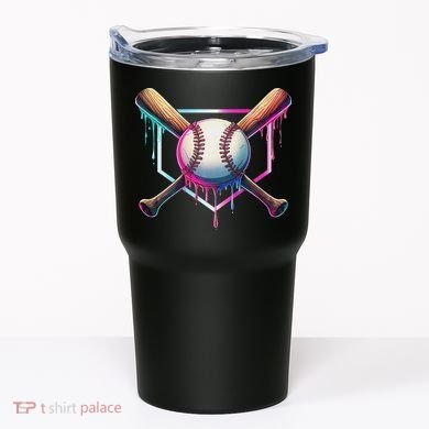 Baseball Drip For Ice Cream Respect The Drip Tumbler