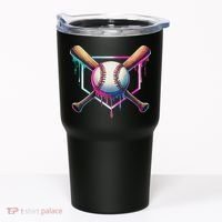 Baseball Drip For Ice Cream Respect The Drip Tumbler thumb 0