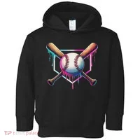 Baseball Drip For Ice Cream Respect The Drip Toddler Hoodie thumb 0