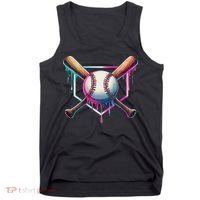 Baseball Drip For Ice Cream Respect The Drip Tank Top thumb 0