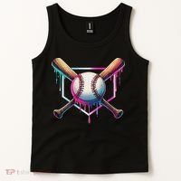 Baseball Drip For Ice Cream Respect The Drip Tank Top thumb 2