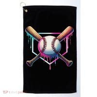 Baseball Drip For Ice Cream Respect The Drip Golf Towel thumb 0