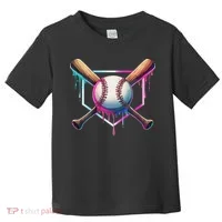 Baseball Drip For Ice Cream Respect The Drip Toddler T-Shirt thumb 0