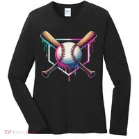 Baseball Drip For Ice Cream Respect The Drip Women's Long Sleeve Shirt thumb 0