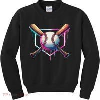 Baseball Drip For Ice Cream Respect The Drip Kids Sweatshirt thumb 0