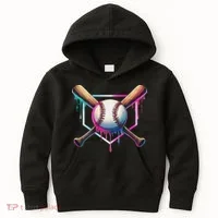 Baseball Drip For Ice Cream Respect The Drip Kids Hoodie thumb 0
