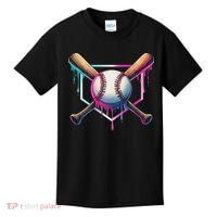 Baseball Drip For Ice Cream Respect The Drip Kids T-Shirt thumb 0