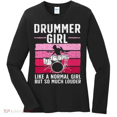 Best Drums For Drummer Music Band Women's Long Sleeve Shirt