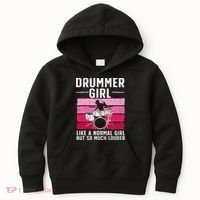 Best Drums For Drummer Music Band Kids Hoodie thumb 0